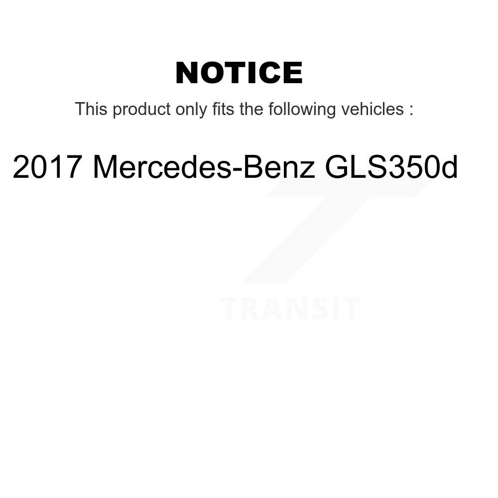 [Front+Rear] 2017 Mercedes-Benz GLS350d Premium Coated Rotors & Ceramic Pads Brake Kit For Max Braking