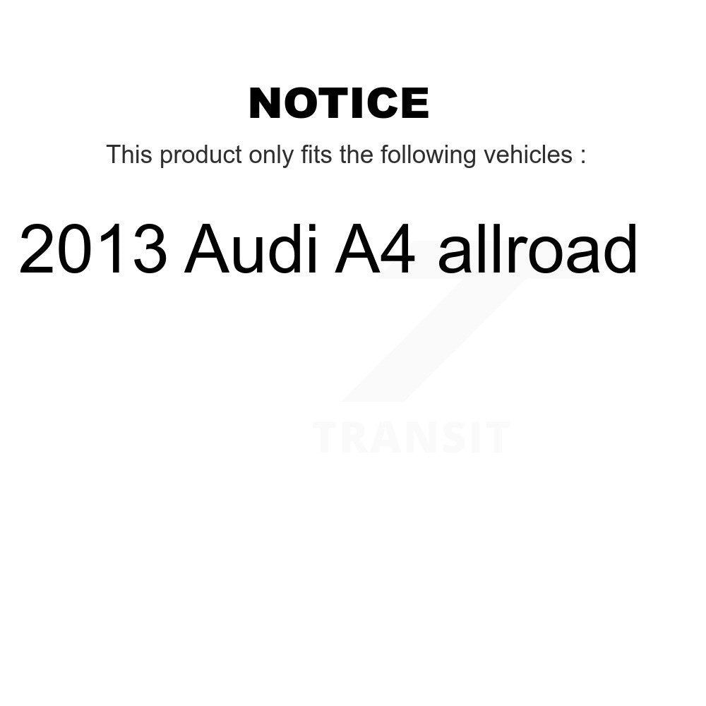 [Front+Rear] 2013 Audi A4 allroad Premium Coated Rotors & Ceramic Pads Brake Kit For Max Braking