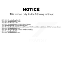 Charger l'image dans la galerie, Rear Coat Brake Rotor Ceramic Pad Kit For Mercedes-Benz GLS450 GL450 GLS550 ML63