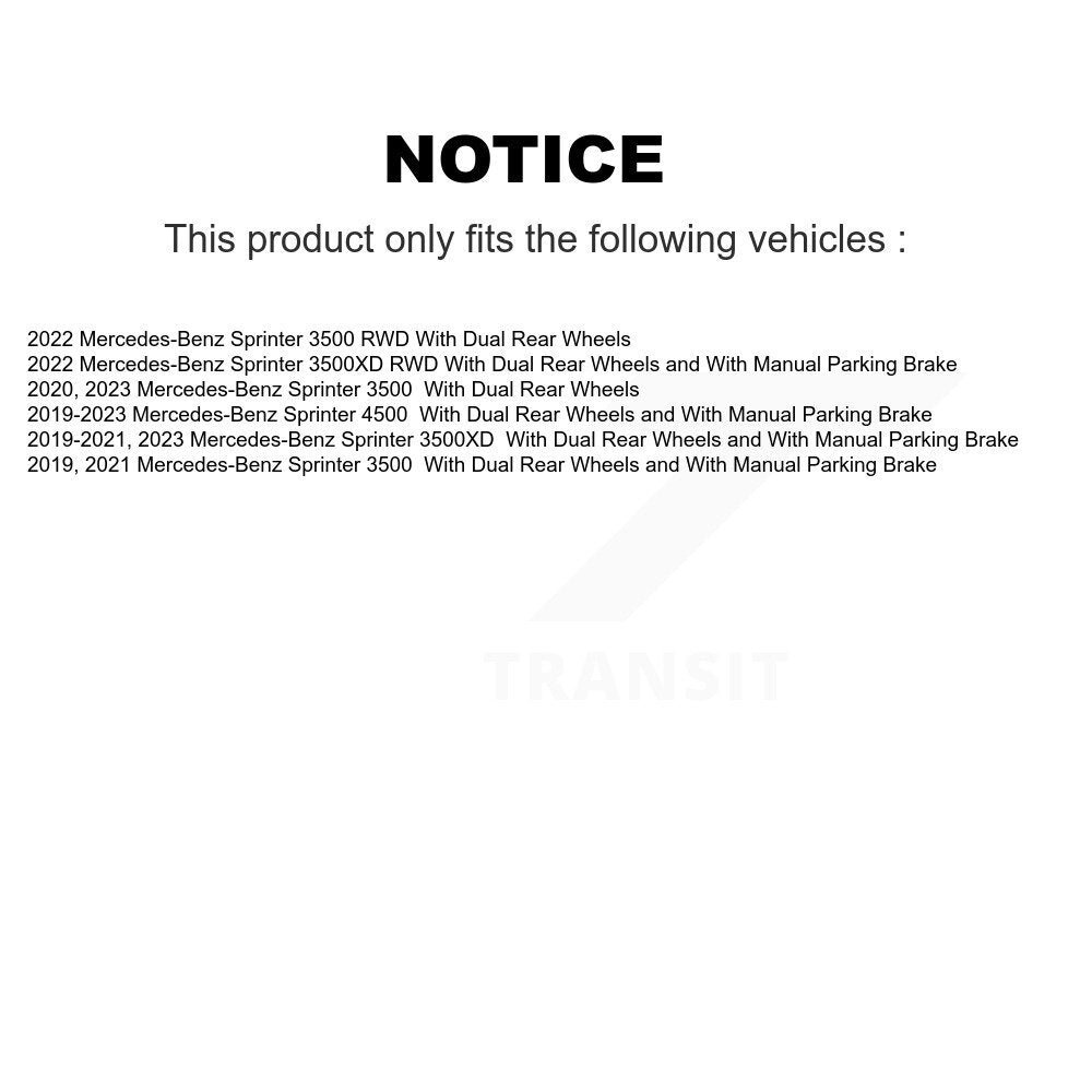Front Rear Coat Disc Brake Rotor Ceramic Pad Kit For Mercedes-Benz Sprinter 3500