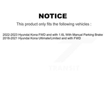 Charger l'image dans la galerie, Rear Coated Disc Brake Rotors And Ceramic Pads Kit For Hyundai Kona