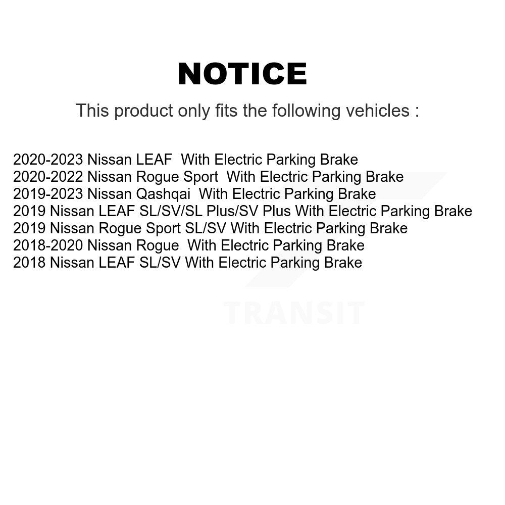 Rear Coated Disc Brake Rotor Ceramic Pad Kit For Nissan Rogue Sport LEAF Qashqai