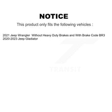 Load image into Gallery viewer, Rear Coated Disc Brake Rotors And Ceramic Pads Kit For Jeep Gladiator Wrangler