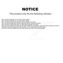Charger l'image dans la galerie, Front Coated Brake Rotors Ceramic Pad Kit For Land Rover Range Sport Defender 90