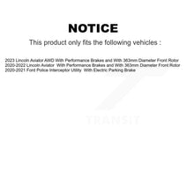 Charger l'image dans la galerie, Front Rear Coated Brake Rotor Ceramic Pad Kit For Lincoln Aviator Ford Police Interceptor KGT-102846