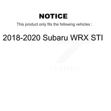 Load image into Gallery viewer, Front Coated Disc Brake Rotors And Ceramic Pads Kit For 2018-2020 Subaru WRX STI