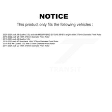 Charger l'image dans la galerie, Front Coated Disc Brake Rotor &amp; Ceramic Pad Kit For Audi Q7 Q8 A6 Quattro A7 Sportback A8 KGT-102983