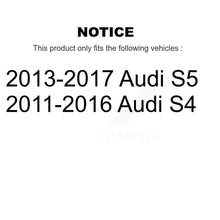 Load image into Gallery viewer, Rear Coated Disc Brake Rotors And Ceramic Pads Kit For Audi S4 S5