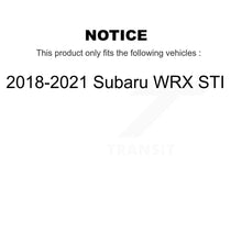 Charger l&#39;image dans la galerie, Rear Coated Disc Brake Rotors And Ceramic Pads Kit For 2018-2021 Subaru WRX STI