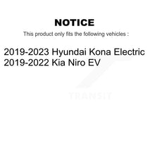 Charger l'image dans la galerie, Front Rear Coated Disc Brake Rotors Ceramic Pad Kit For Kia Hyundai Niro EV Kona