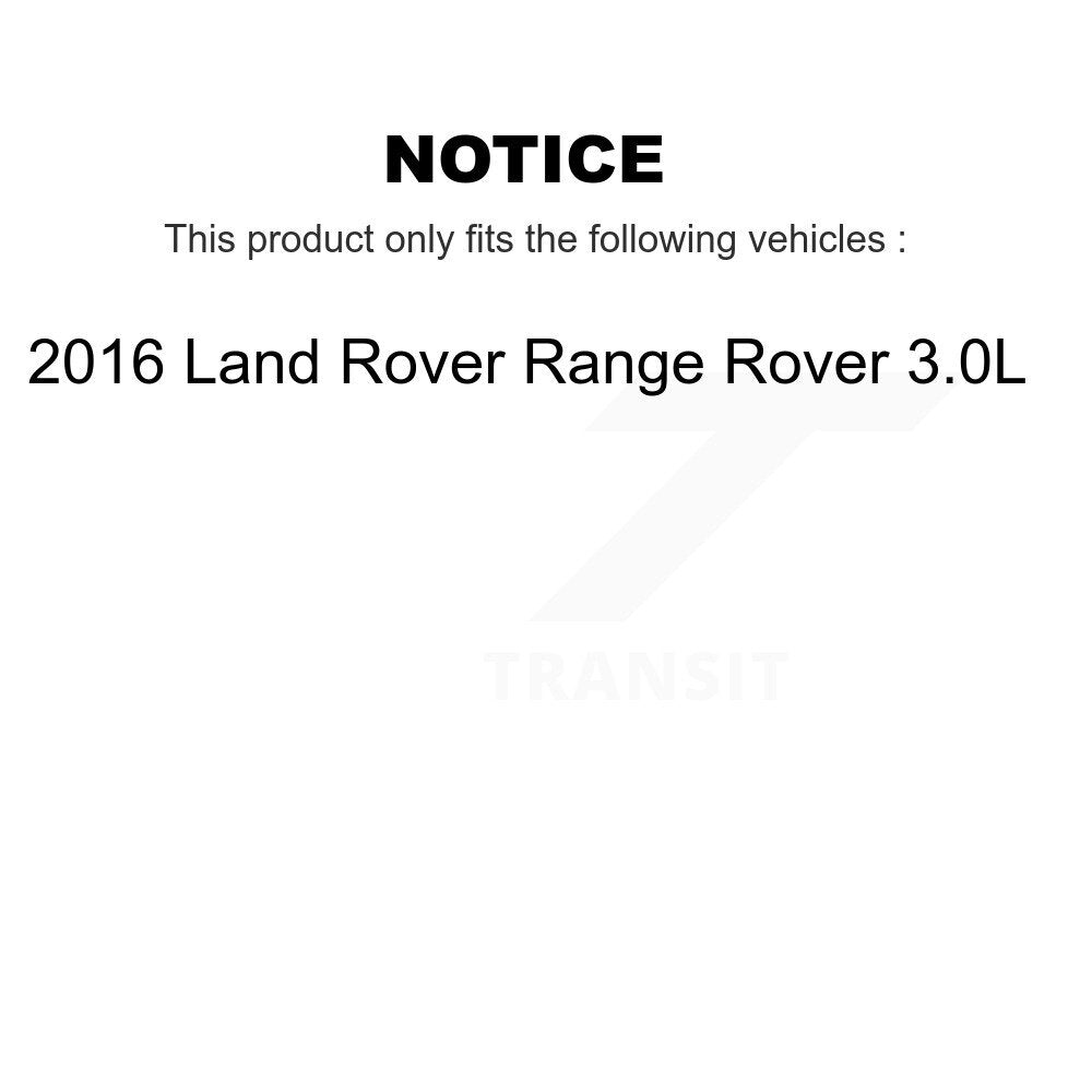Front Coated Disc Brake Rotors And Ceramic Pads Kit For 2016 Land Rover Range 3.0L KGT-103167