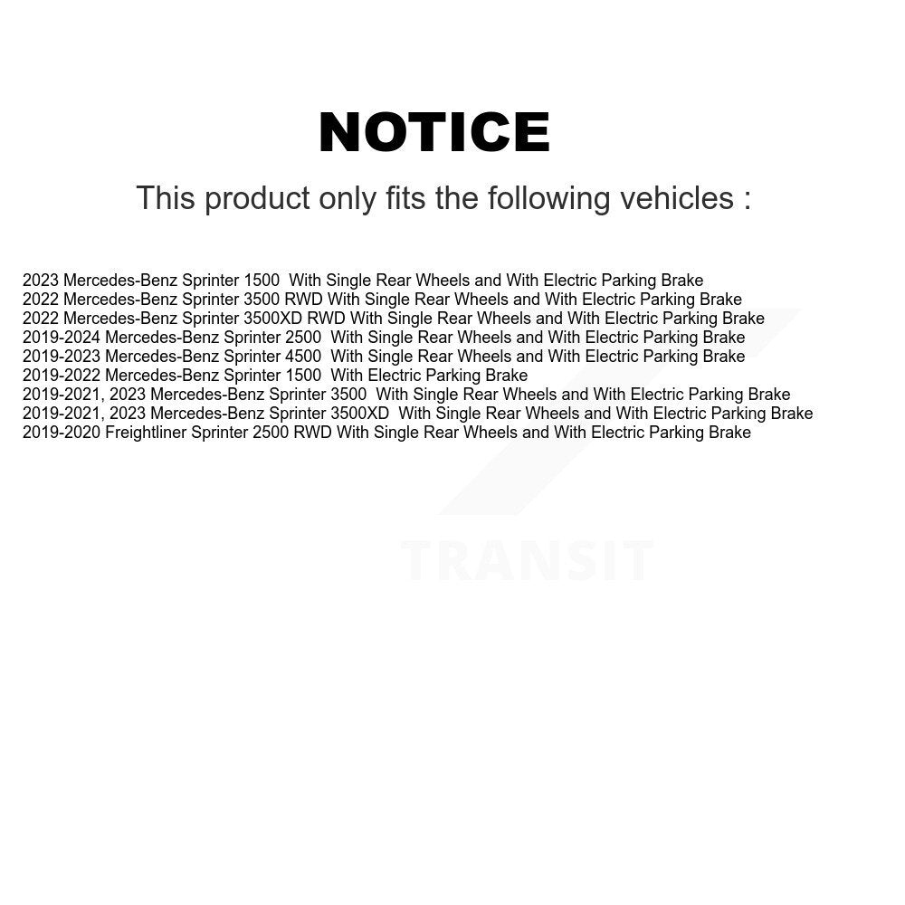Front Rear Coated Brake Rotor & Ceramic Pad Kit For Mercedes-Benz Sprinter 2500 3500 4500 KGT-103187