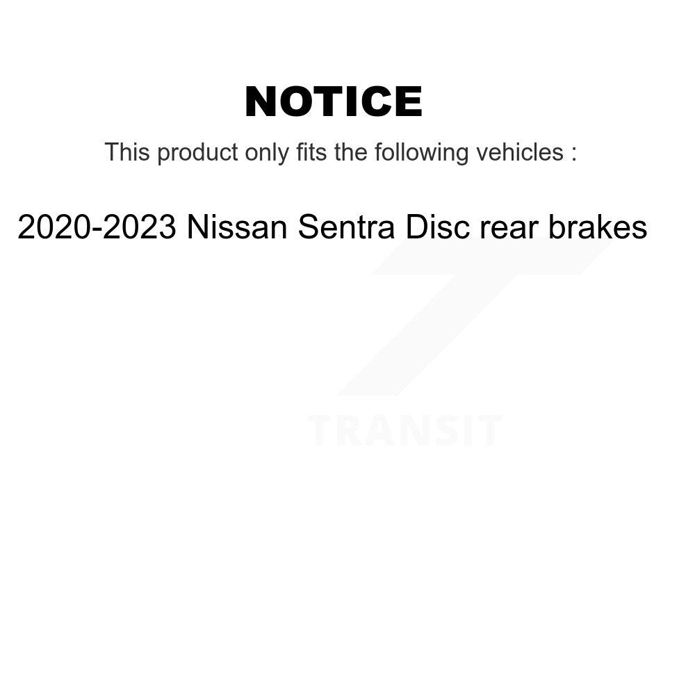 Front Rear Coat Brake Rotors Ceramic Pad Kit For 2020-2023 Nissan Sentra Disc rear brakes KGT-103224