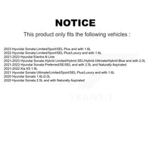 Charger l'image dans la galerie, Front Coated Disc Brake Rotor &amp; Ceramic Pad Kit For Hyundai Elantra Sonata Kia Niro EV K5 KGT-103247