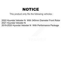Charger l'image dans la galerie, Front Coated Disc Brake Rotors And Ceramic Pads Kit For Hyundai Veloster N KGT-103256