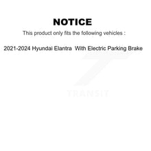 Charger l'image dans la galerie, Rear Coated Brake Rotor &amp; Ceramic Pad Kit For Hyundai Elantra With Electric Parking KGT-103280