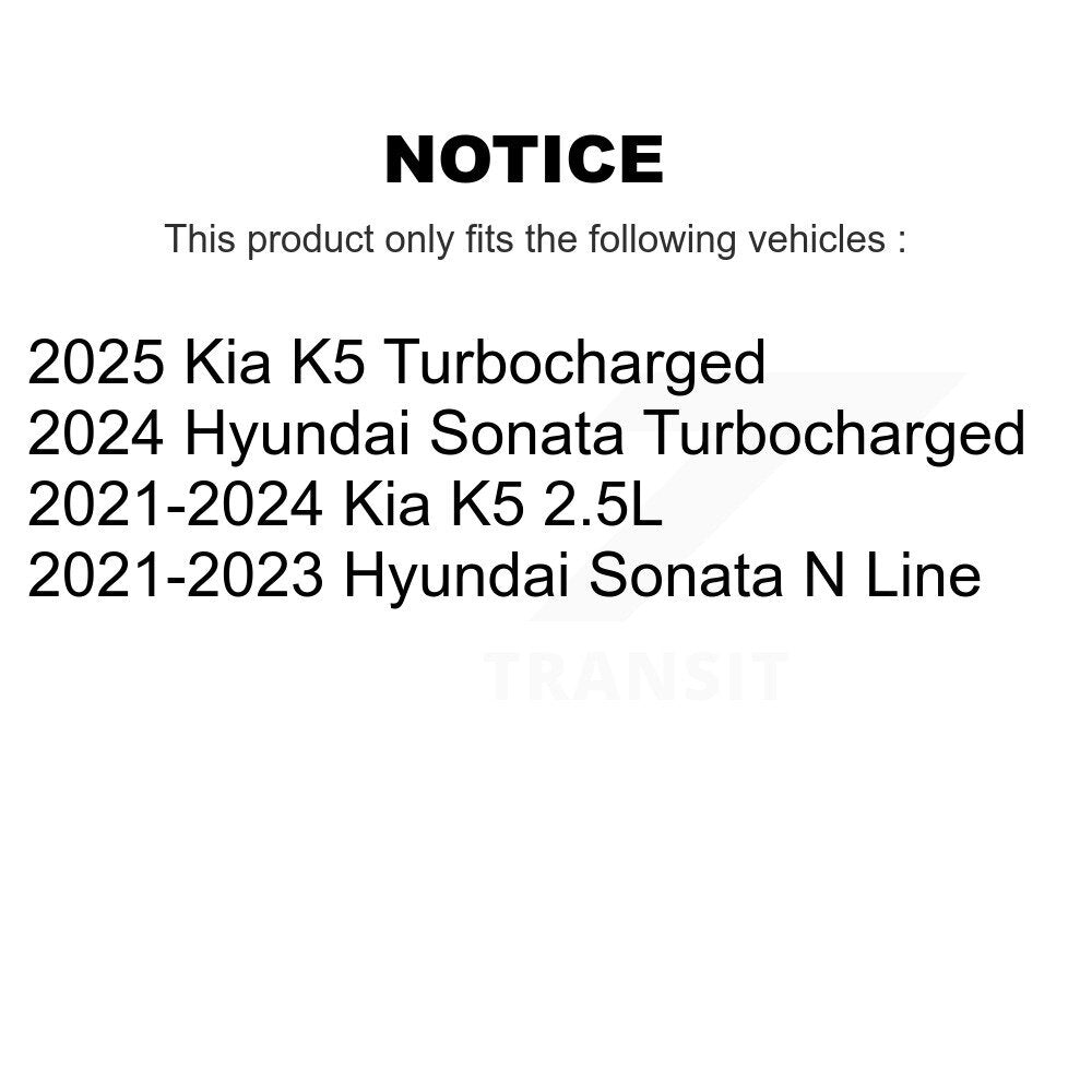 Front Rear Coated Disc Brake Rotors And Ceramic Pads Kit For Hyundai Sonata Kia K5 KGT-103307