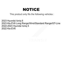 Charger l'image dans la galerie, Front Rear Coated Disc Brake Rotors And Ceramic Pads Kit For Hyundai Ioniq 5 Kia EV6 6 KGT-103308