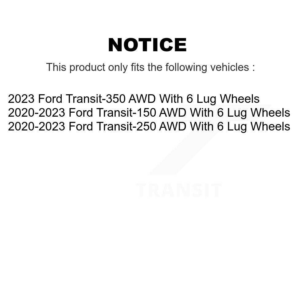 Front Rear Coat Brake Rotors Ceramic Pad Kit For Ford Transit-250 Transit-150 Transit-350 KGT-103312