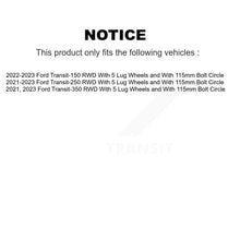 Charger l'image dans la galerie, Front Rear Coat Brake Rotors Ceramic Pad Kit For Ford Transit-250 Transit-350 Transit-150 KGT-103370