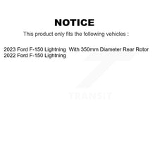 Charger l'image dans la galerie, Front Rear Coated Disc Brake Rotors And Ceramic Pads Kit For Ford F-150 Lightning KGT-103377