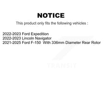 Charger l'image dans la galerie, Front Rear Coated Brake Rotor Ceramic Pad Kit For Ford F-150 Expedition Lincoln Navigator KGT-103378