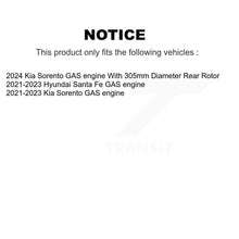 Charger l'image dans la galerie, Front Rear Coated Brake Rotor Ceramic Pad Kit For Hyundai Santa Fe Kia Sorento GAS engine KGT-103382