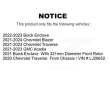 Charger l'image dans la galerie, Front Rear Coat Disc Brake Rotor Ceramic Pad Kit For Chevrolet Traverse Blazer GMC Acadia KGT-103386
