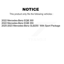 Charger l'image dans la galerie, Front Rear Coated Disc Brake Rotor &amp; Ceramic Pad Kit For Mercedes-Benz GLB250 EQB 350 300 KGT-103398