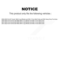 Charger l'image dans la galerie, Front Coated Disc Brake Rotors Ceramic Pad Kit For Ford Transit-250 Transit-350 E-Transit KGT-103441