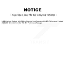 Charger l'image dans la galerie, Front Coated Disc Brake Rotors And Ceramic Pads Kit For Chevrolet Corvette KGT-103446
