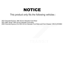 Charger l'image dans la galerie, Front Coated Disc Brake Rotors And Ceramic Pads Kit For Chevrolet Equinox GMC Terrain KGT-103449