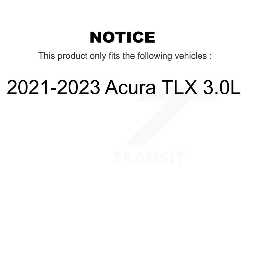 Front Coated Disc Brake Rotors And Ceramic Pads Kit For Acura MDX TLX 3.0L KGT-103455