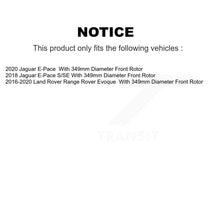 Charger l'image dans la galerie, Front Coated Disc Brake Rotor &amp; Ceramic Pad Kit For Land Rover Range Evoque Jaguar E-Pace KGT-103464