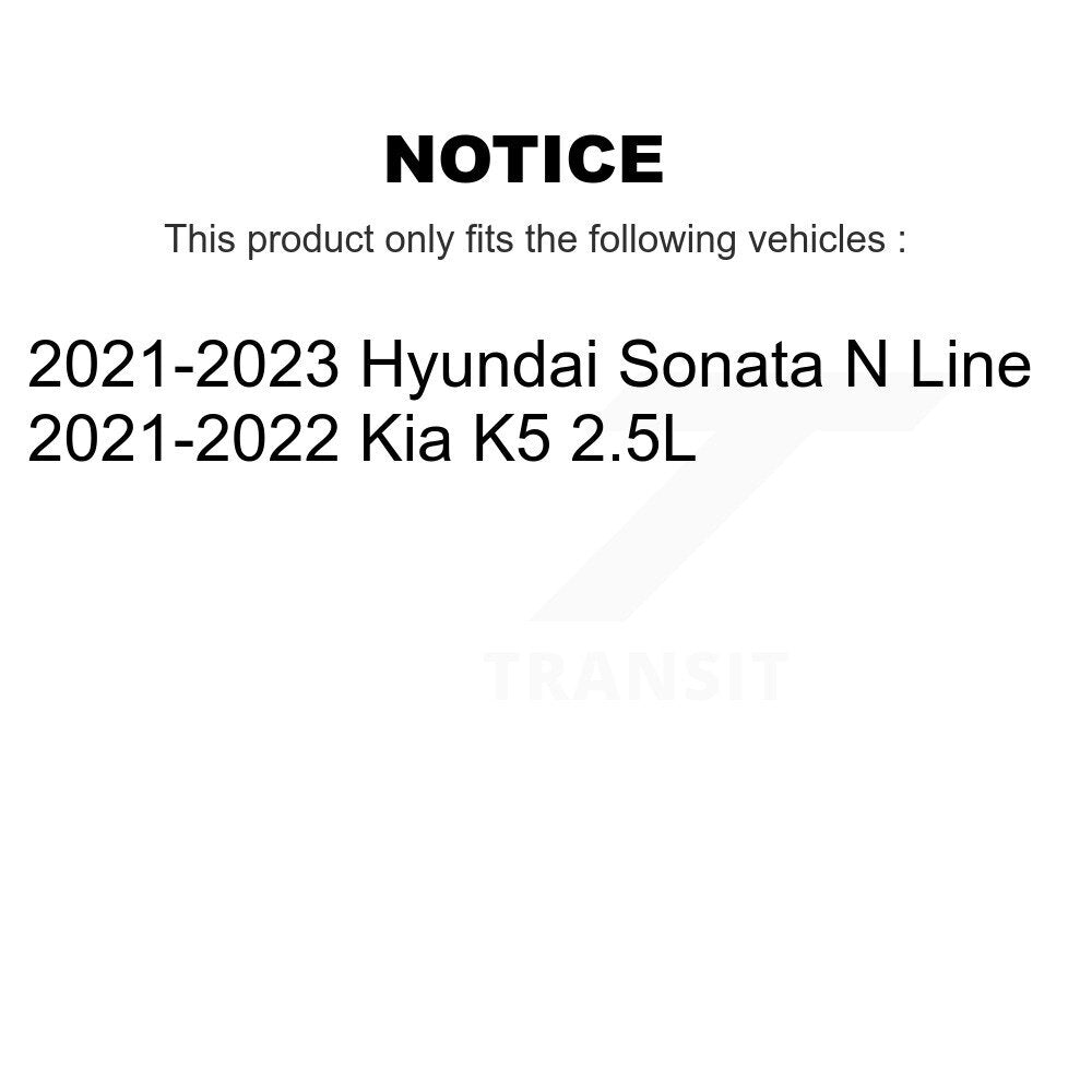 Front Coated Disc Brake Rotors And Ceramic Pads Kit For Hyundai Sonata Kia K5 KGT-103476