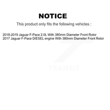 Charger l'image dans la galerie, Front Coat Brake Rotors Ceramic Pad Kit For Jaguar F-Pace With 380mm Diameter Rotor KGT-103482