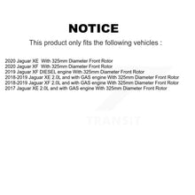 Charger l'image dans la galerie, Front Coated Brake Rotor Ceramic Pad Kit For Jaguar XE XF With 325mm Diameter KGT-103485
