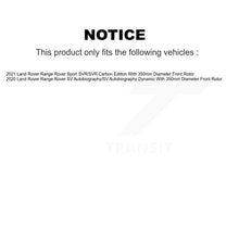 Charger l'image dans la galerie, Front Coated Disc Brake Rotors And Ceramic Pads Kit For Land Rover Range Sport KGT-103491