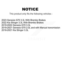 Charger l'image dans la galerie, Front Coated Disc Brake Rotors And Ceramic Pads Kit For Genesis G70 Kia Stinger KGT-103498
