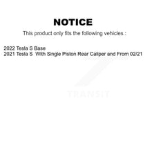 Charger l'image dans la galerie, Rear Coated Disc Brake Rotors And Ceramic Pads Kit For Tesla X S KGT-103511