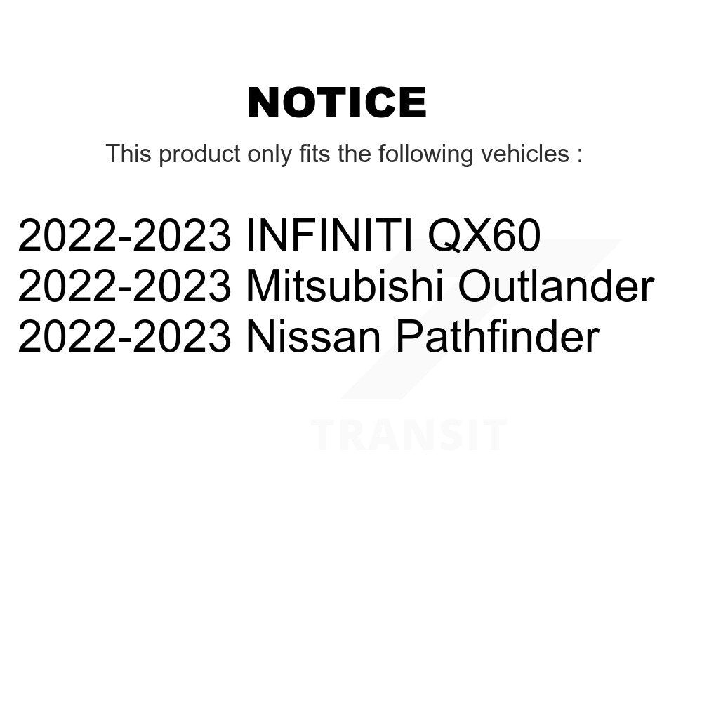 Rear Coat Brake Rotor Ceramic Pad Kit For Mitsubishi Outlander Nissan Pathfinder INFINITI KGT-103520