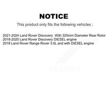 Charger l'image dans la galerie, Rear Coated Disc Brake Rotors And Ceramic Pads Kit For Land Rover Discovery Range KGT-103522