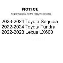 Charger l'image dans la galerie, Rear Coated Disc Brake Rotors And Ceramic Pads Kit For Toyota Tundra Sequoia Lexus LX600 KGT-103524