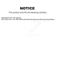 Charger l'image dans la galerie, Rear Coated Disc Brake Rotors And Ceramic Pads Kit For Ford F-150 Lightning KGT-103532