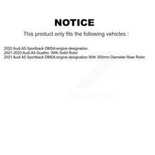 Charger l'image dans la galerie, Rear Coated Disc Brake Rotors And Ceramic Pads Kit For Audi A4 Quattro A5 Sportback KGT-103540