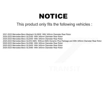 Charger l'image dans la galerie, Rear Coated Brake Rotors Ceramic Pad Kit For Mercedes-Benz GLE450 GLE350 GLS450 GLE53 AMG KGT-103552