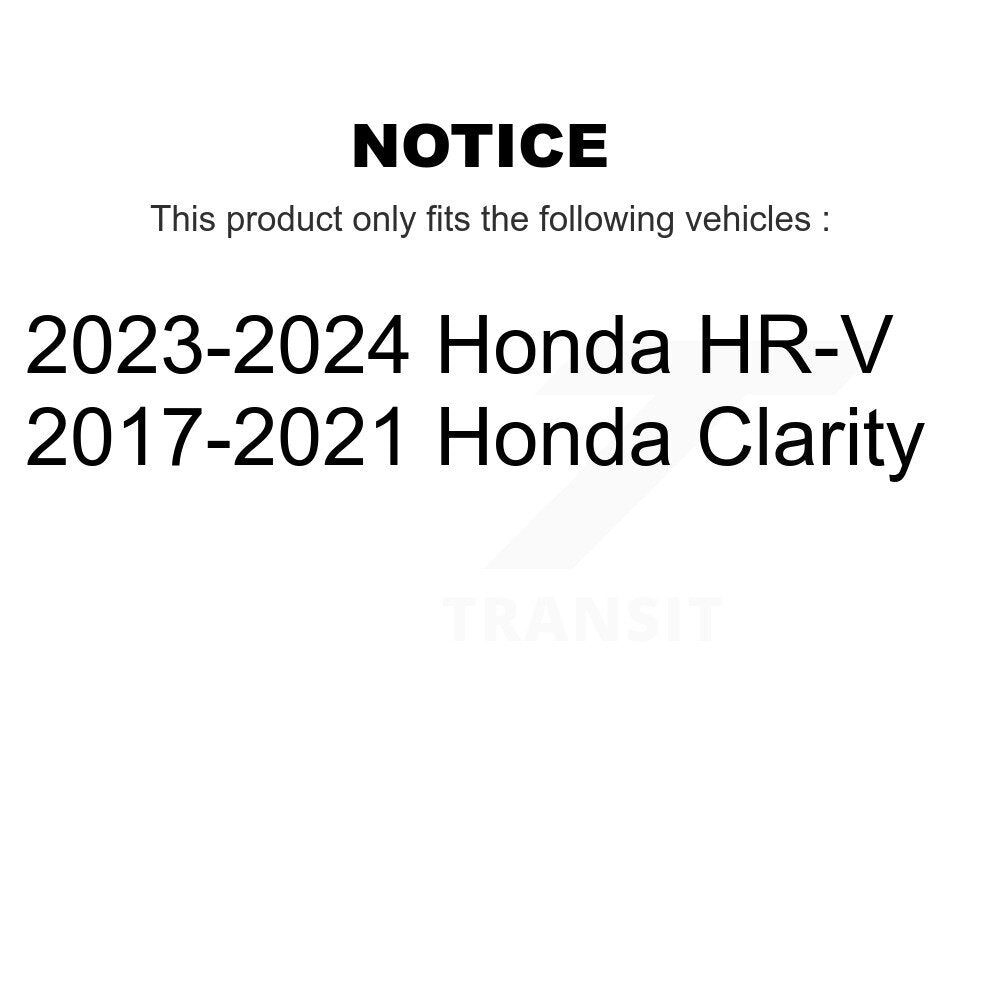 Rear Coated Disc Brake Rotors And Ceramic Pads Kit For Honda HR-V Clarity KGT-103567