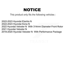 Charger l'image dans la galerie, Rear Coated Disc Brake Rotors And Ceramic Pads Kit For Hyundai Elantra N Veloster Kona KGT-103570