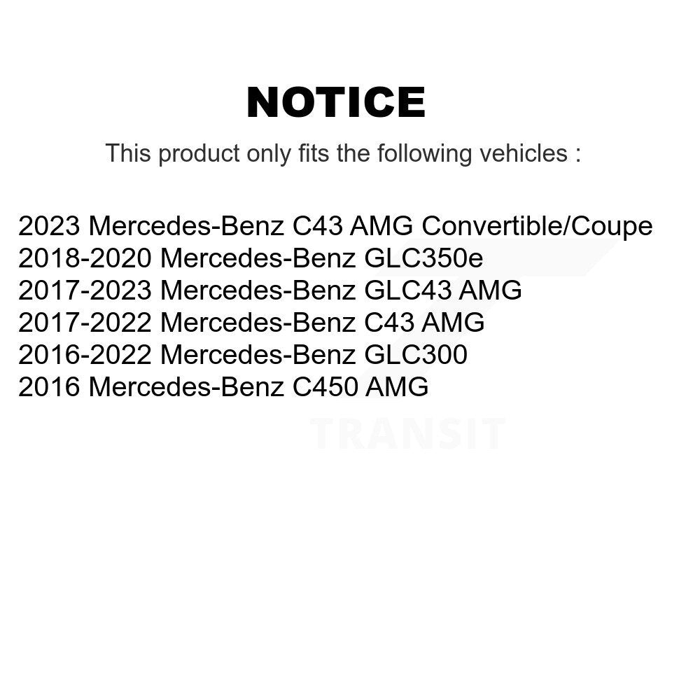 Rear Coat Brake Rotor Ceramic Pad Kit For Mercedes-Benz GLC300 C43 AMG GLC43 C450 GLC350e KGT-103576