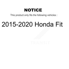 Charger l'image dans la galerie, Front Rear Coated Disc Brake Rotor Ceramic Pad And Drum Kit (7Pc) For 2015-2020 Honda Fit KGT-103578